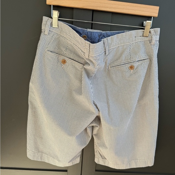 J. Crew Club Men's Seersucker Striped Shorts 33W 11L - Picture 7 of 11